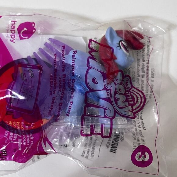 McDonald's My Little Pony The Movie Rainbow Dash Happy Meal Toy #3 Sealed 2016 - Picture 4 of 7